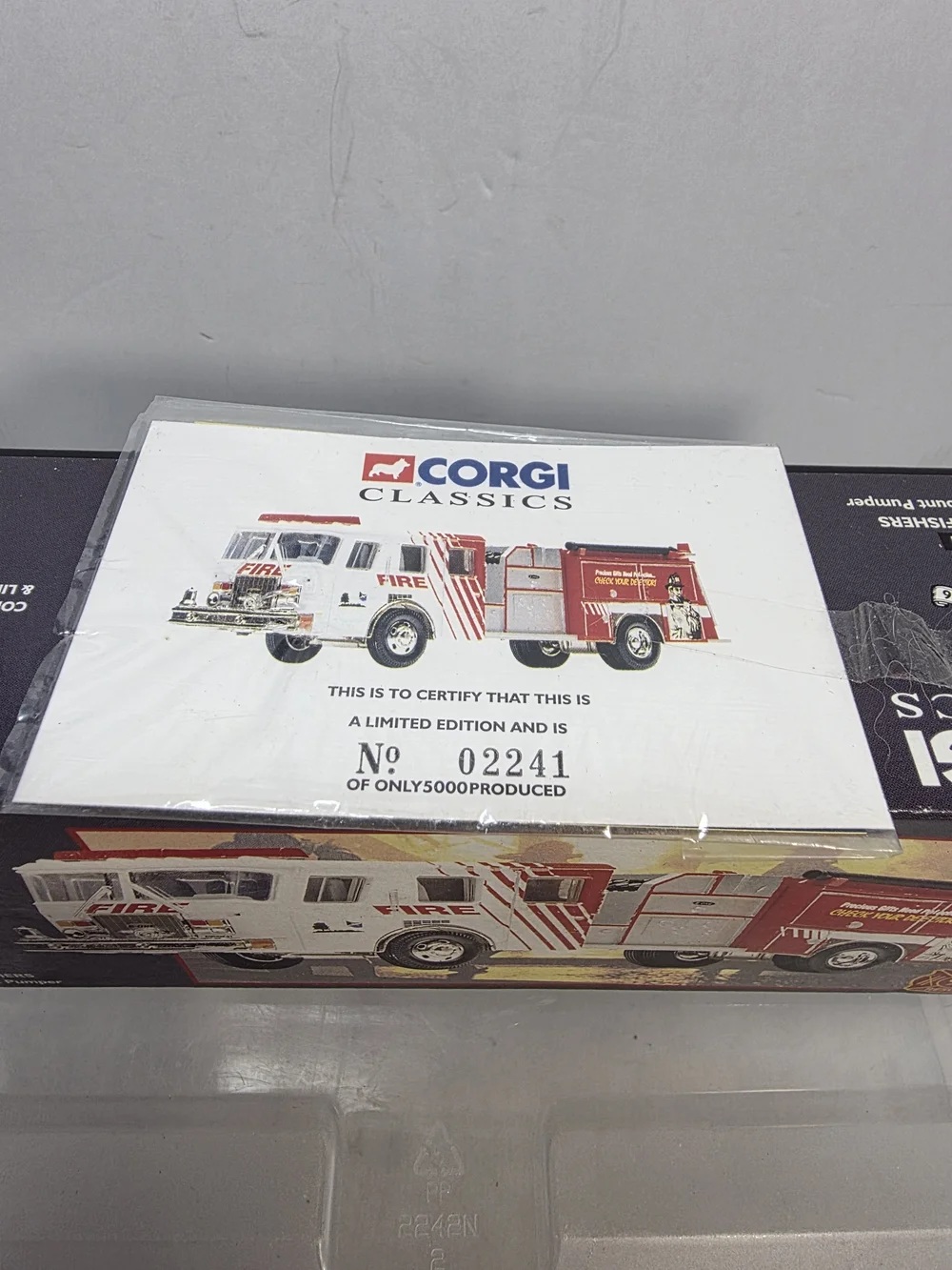 Corgi Classics Town of Fishers E-One Top Mount Pumper 1:50 LE #54801 NIB (UR)